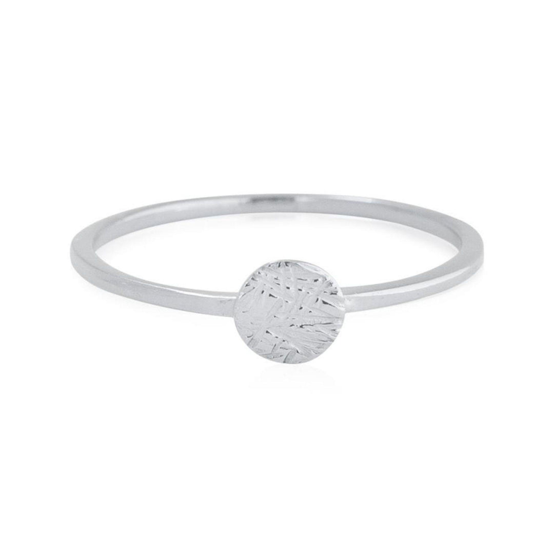 Simple Hammered Disc Ring - Robyn Real Jewels