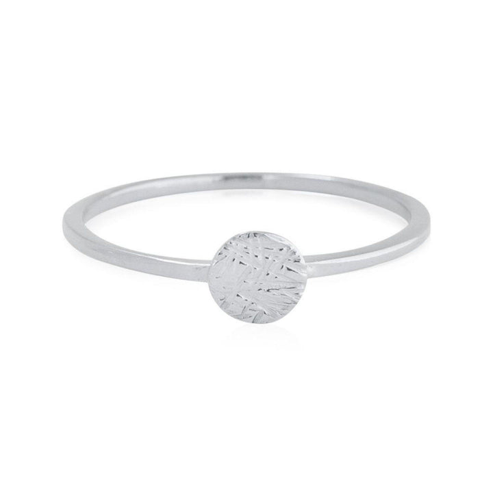 Simple Hammered Disc Ring - Robyn Real Jewels