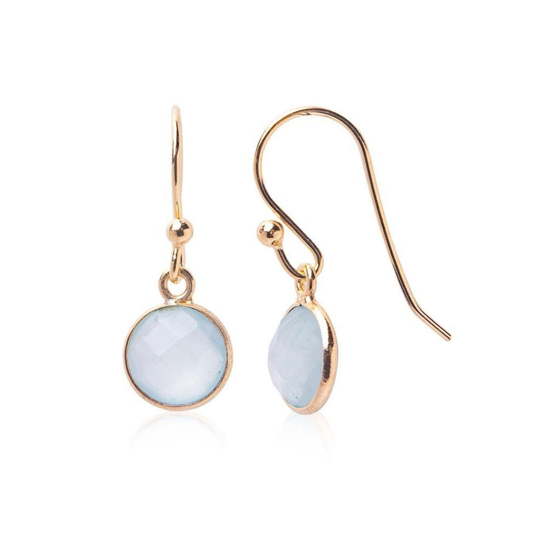 Aqua Chalcedony "Riley" Earrings - Robyn Real Jewels