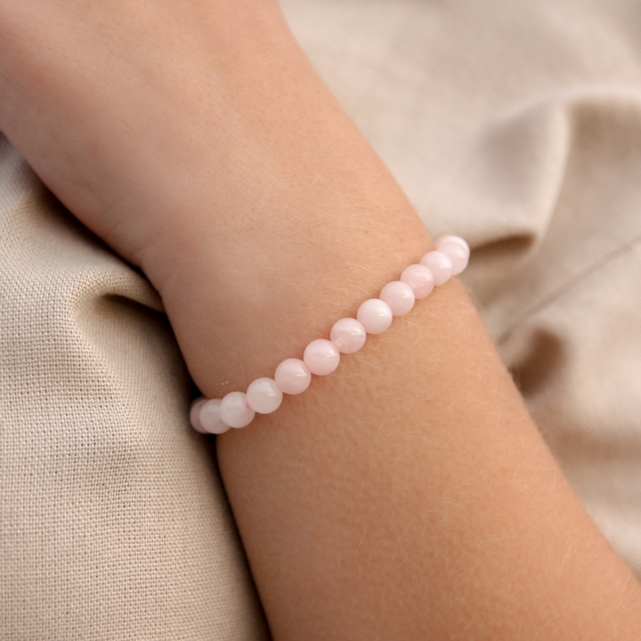 Rose Quartz Stone Bracelet model image