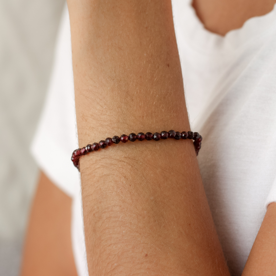 Garnet Stone Bracelet - Robyn Real Jewels