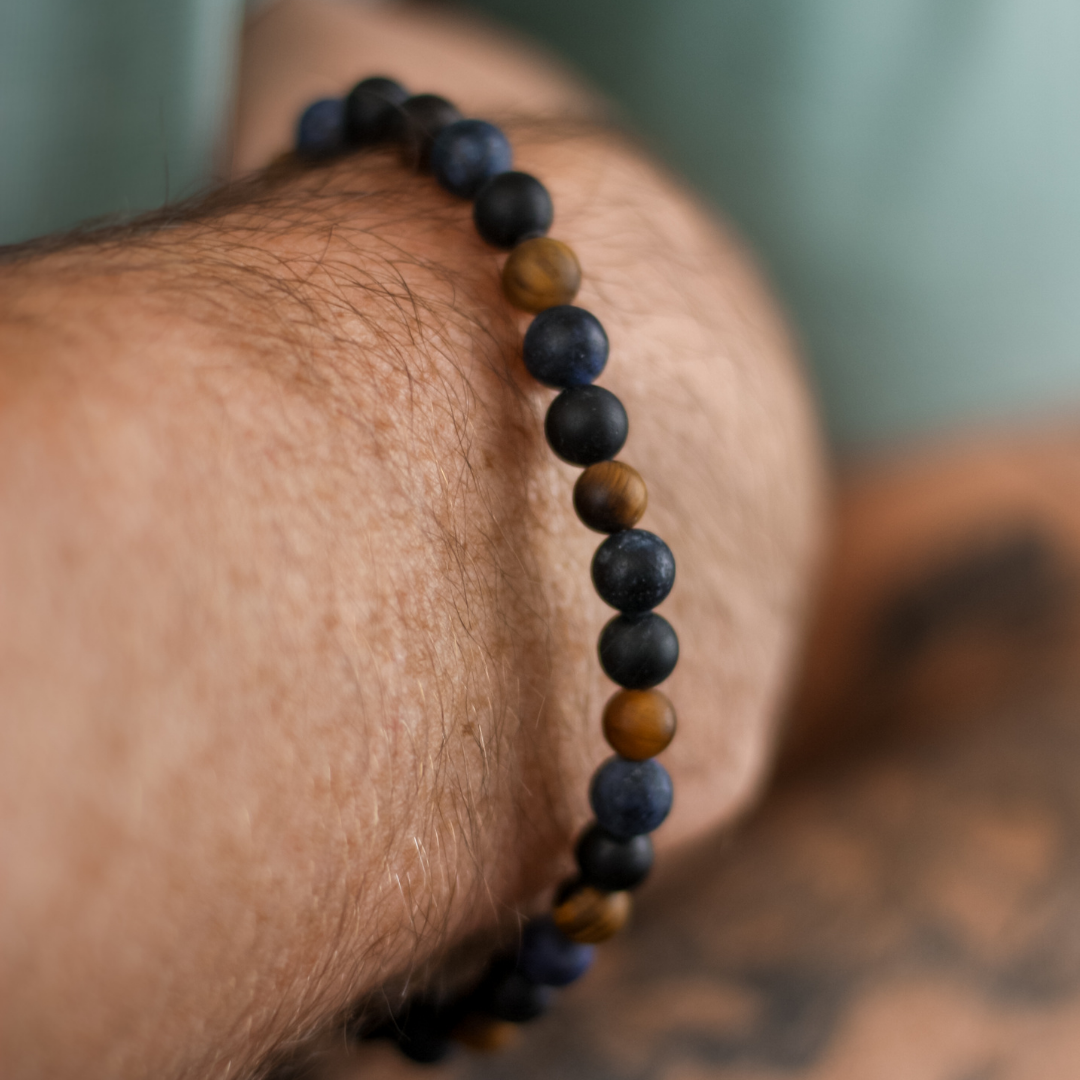 Tigers eye and black deals tourmaline bracelet