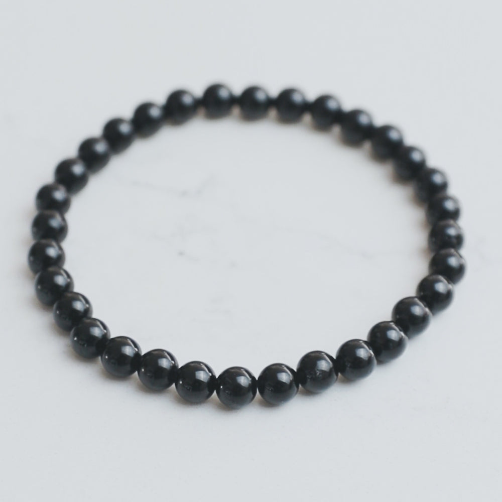 Black Tourmaline Mens Bracelet - Robyn Real Jewels