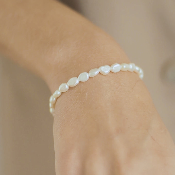 Delicate Pearl Nugget Bracelet