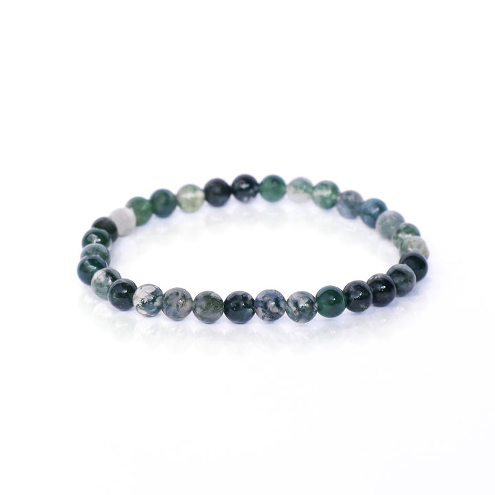Moss Agate Stone Bracelet