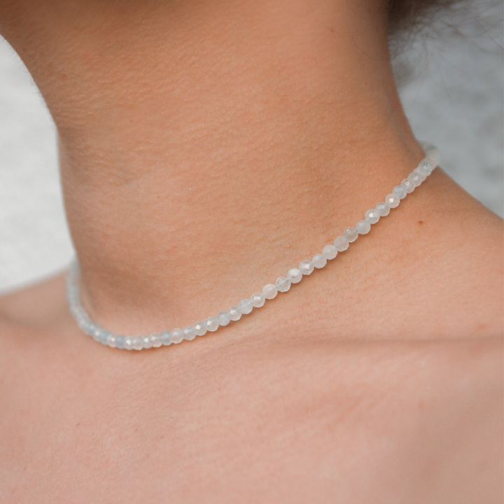 aquamarine necklace - robyn real jewels