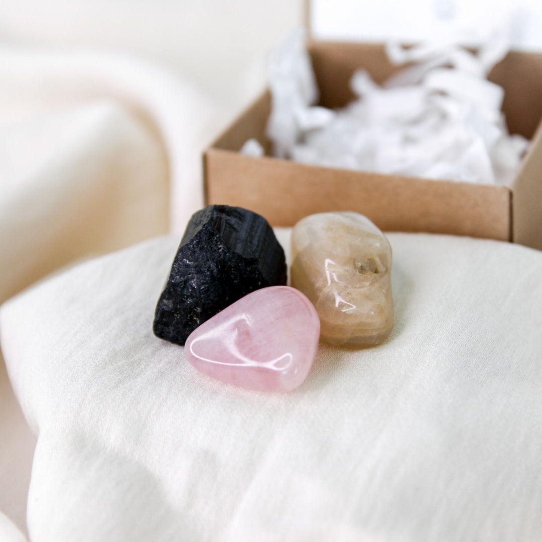'New Mum' Tumble Stone Gift Box - Robyn Real Jewels