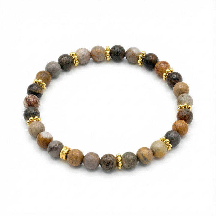 Toffee Jasper Ladies Stone Bracelet