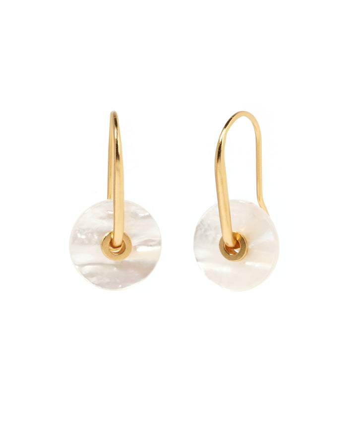 Pearl Disc of life Earring