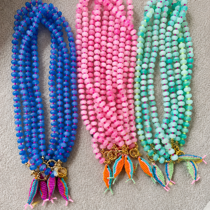 Midnight Swimmer Fish Necklace