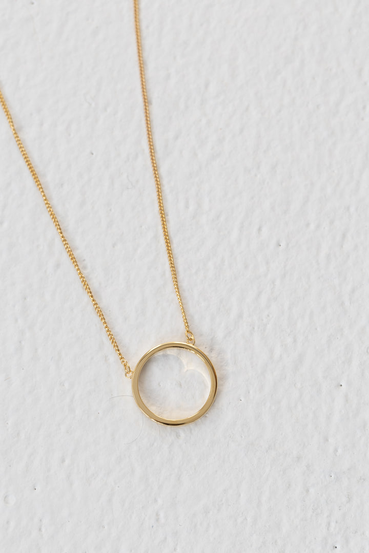 Hollow Circle Necklace
