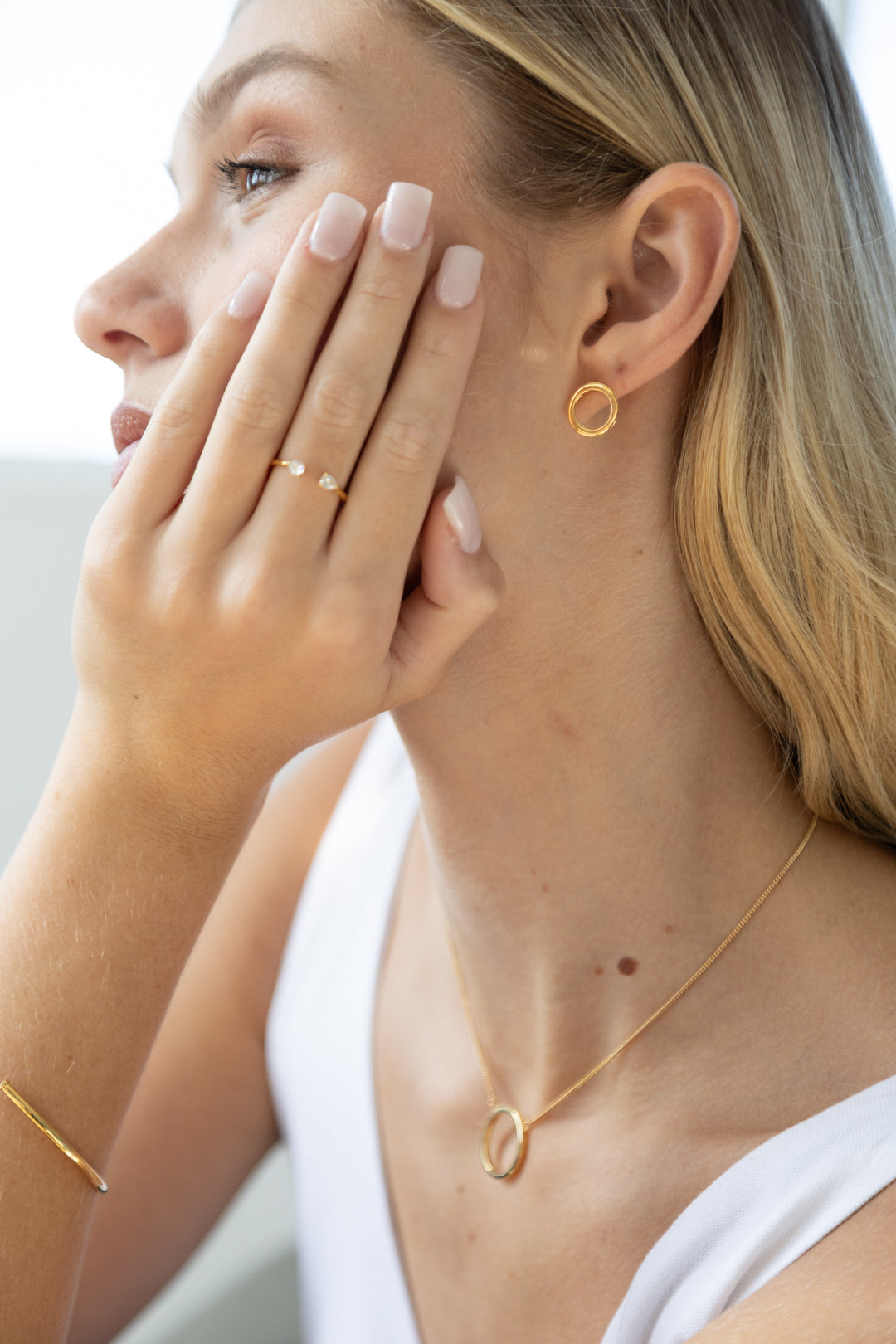 Hollow Circle Necklace