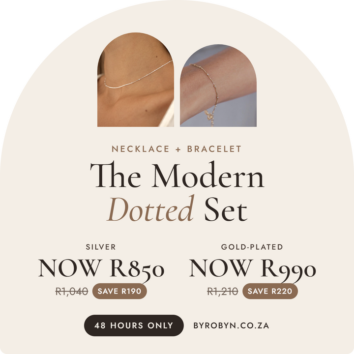 Modern Dotted Necklace Set