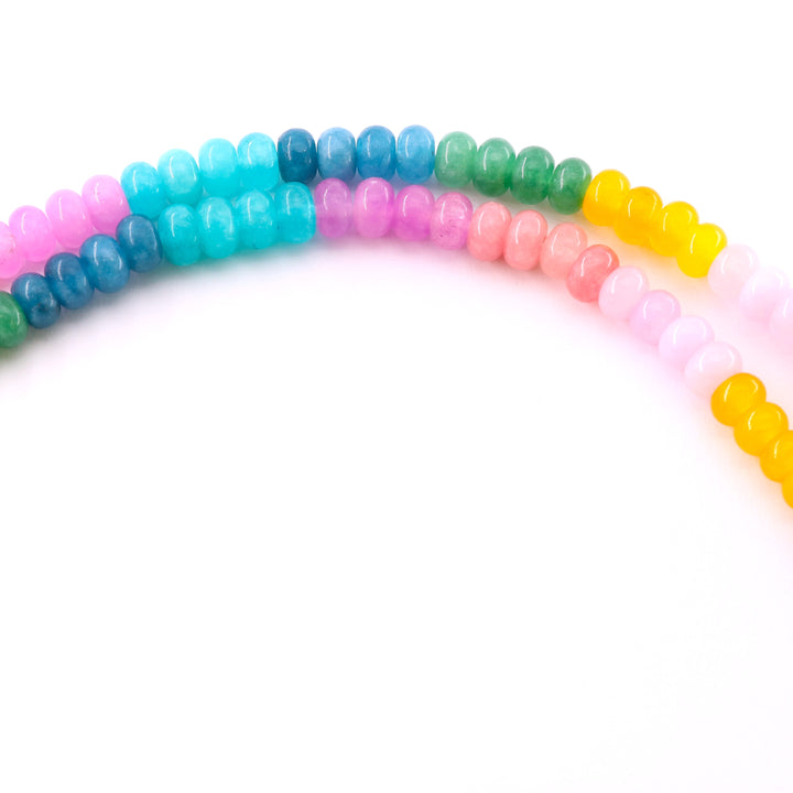 Tutti Frutti Fishermans Charm Stone Necklace