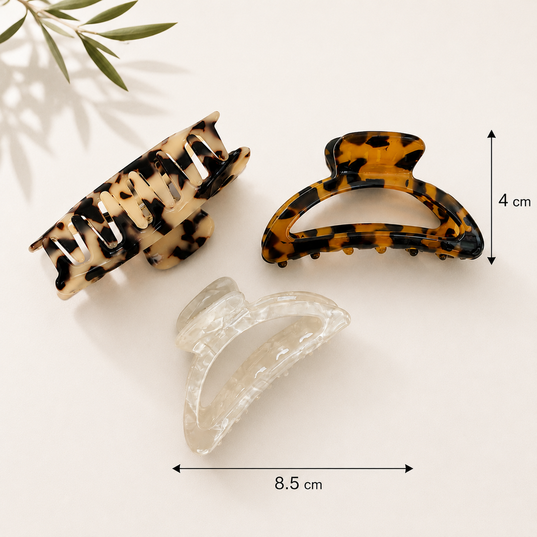 Amber Tortoise shell Medium Claw Clip