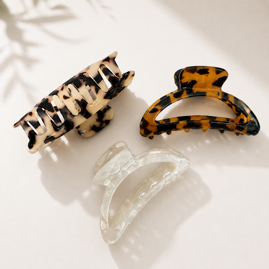 Amber Tortoise shell Medium Claw Clip