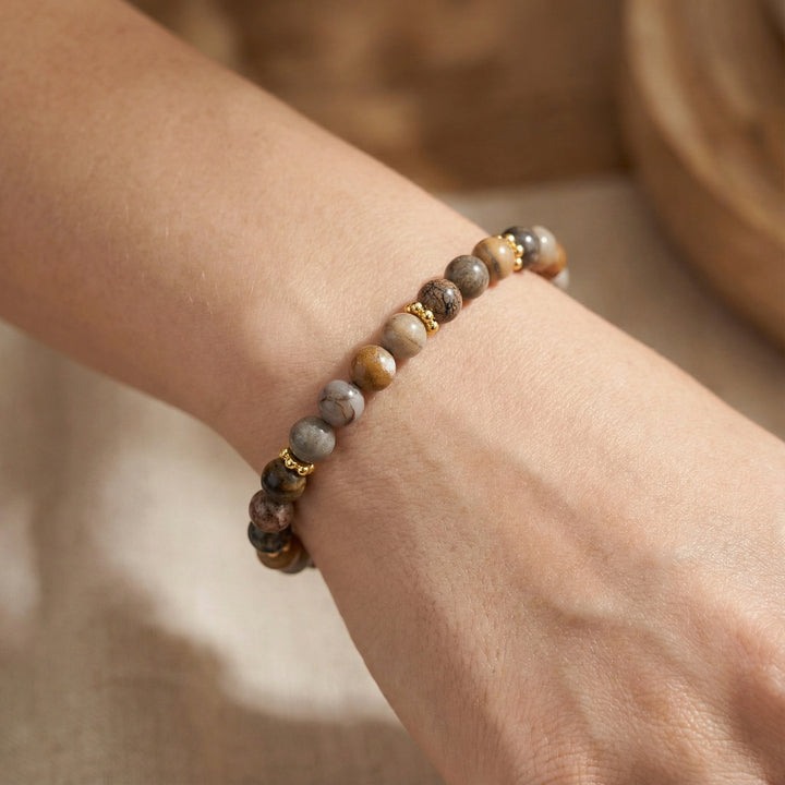 Toffee Jasper Ladies Stone Bracelet