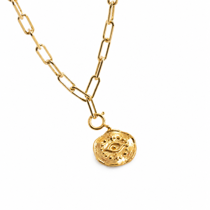 Evil Eye Charm Italian Necklace