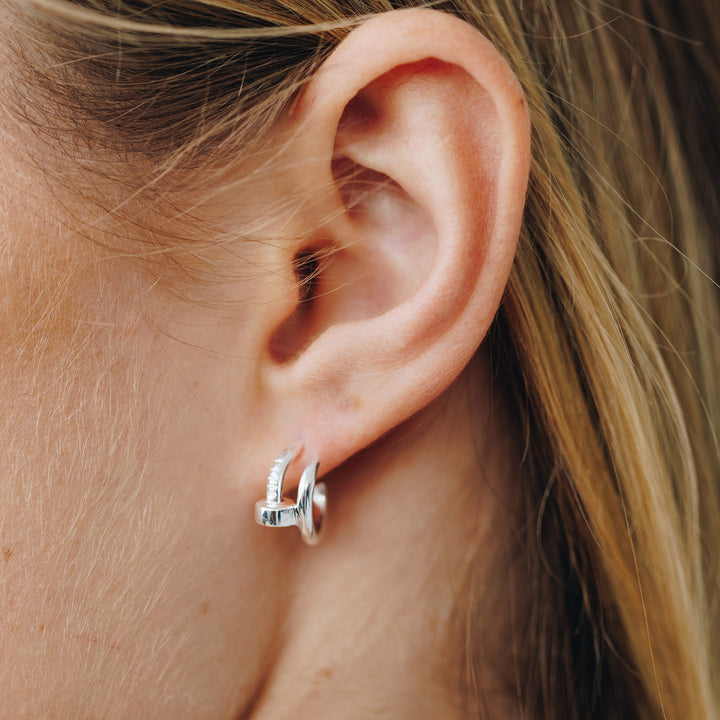 Simple Gold Nail Stud Earrings
