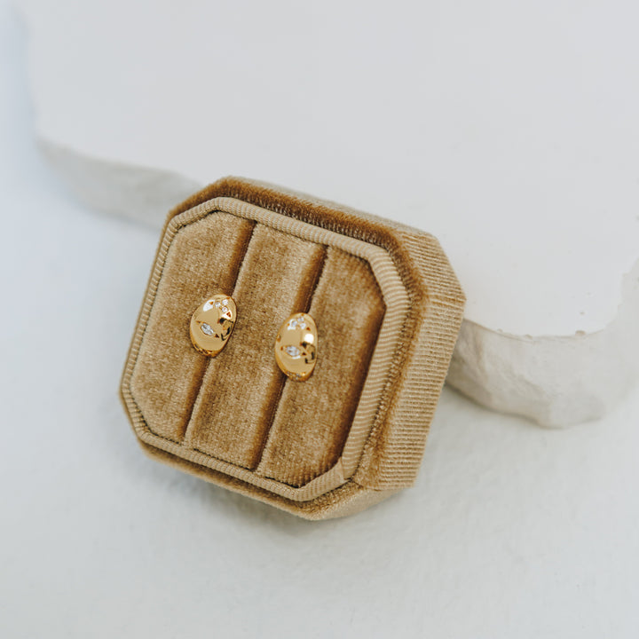 Starlit Silver Stud Earrings