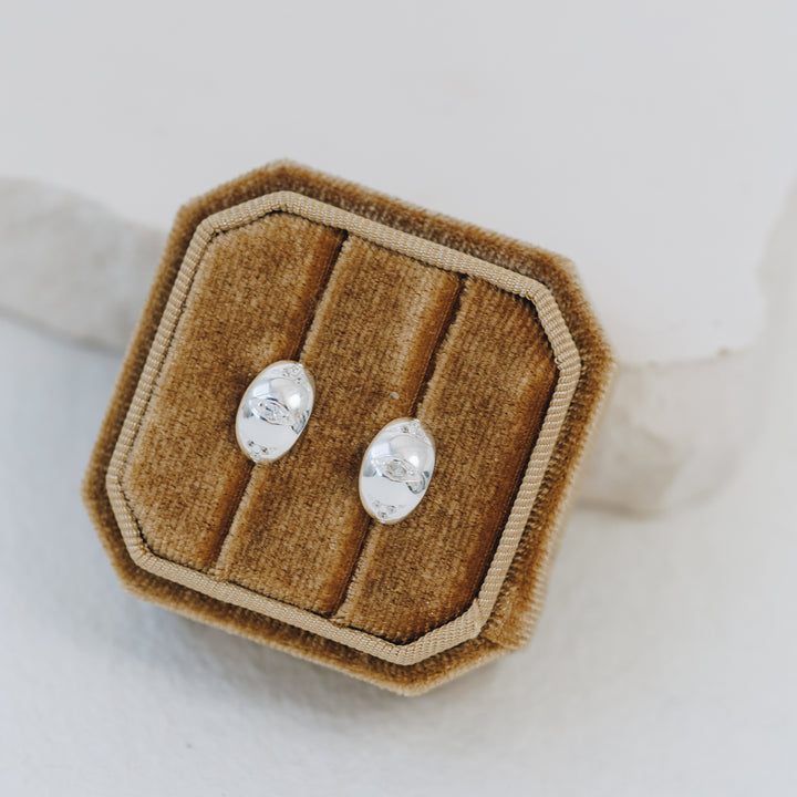 Starlit Silver Stud Earrings