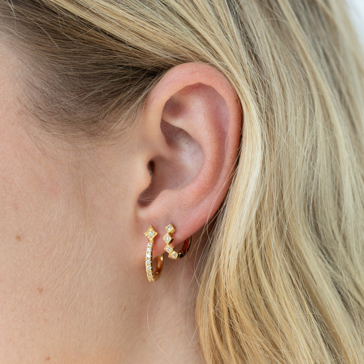 Star Huggie Earring