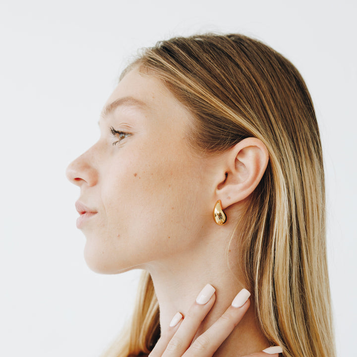 Hailey Teardrop Medium Dupe Earrings