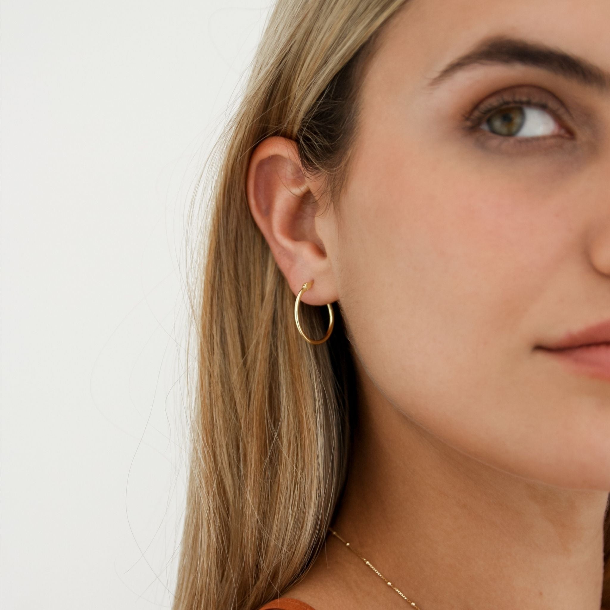 THICK HOOP EARRINGS- Sterling Silver - The Littl A$104.99 A$119.99