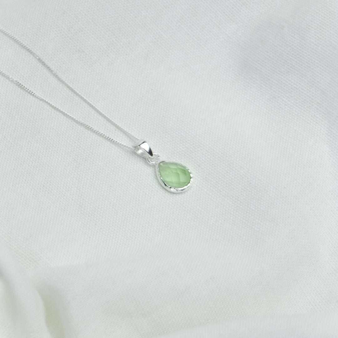 prehnite stone pendant necklace - Robyn Real Jewels
