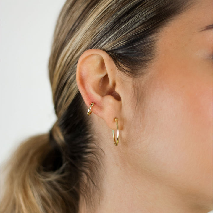 Classic Mini Hoop Earrings - Robyn Real Jewels