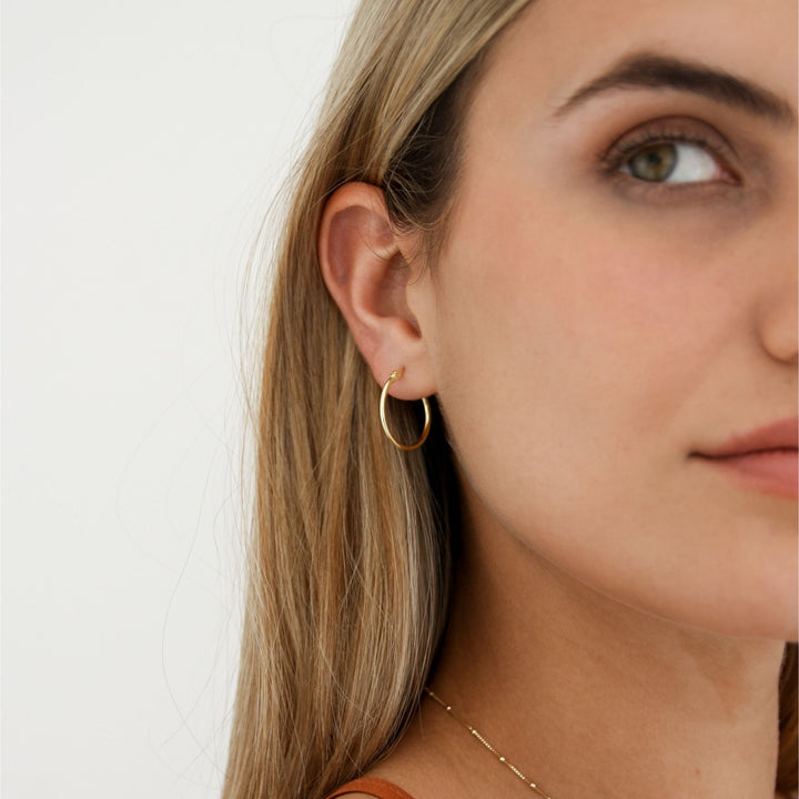 Classic Hoop Earrings - Robyn Real Jewels