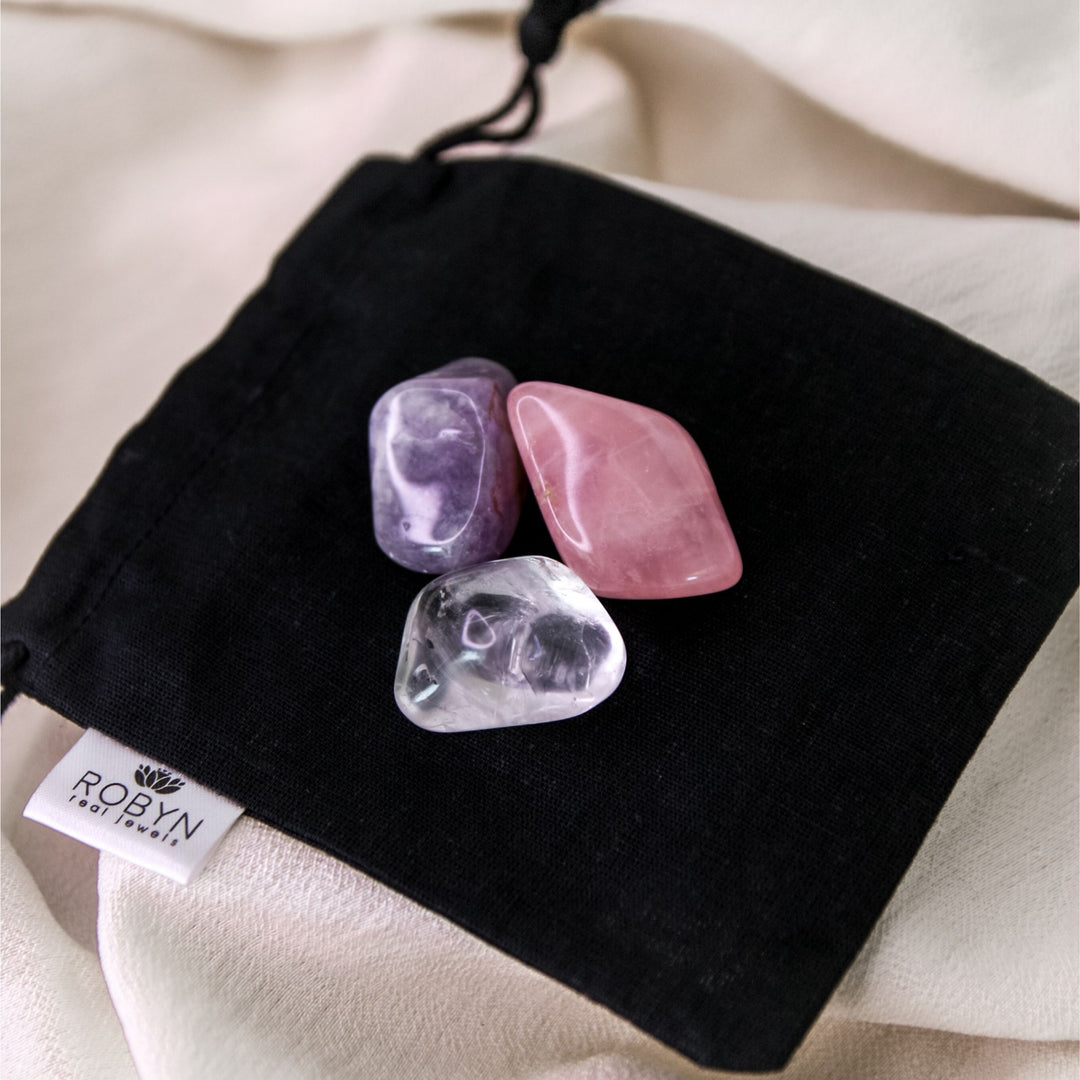 'Love' Tumble Stone Gift Box - Robyn Real Jewels