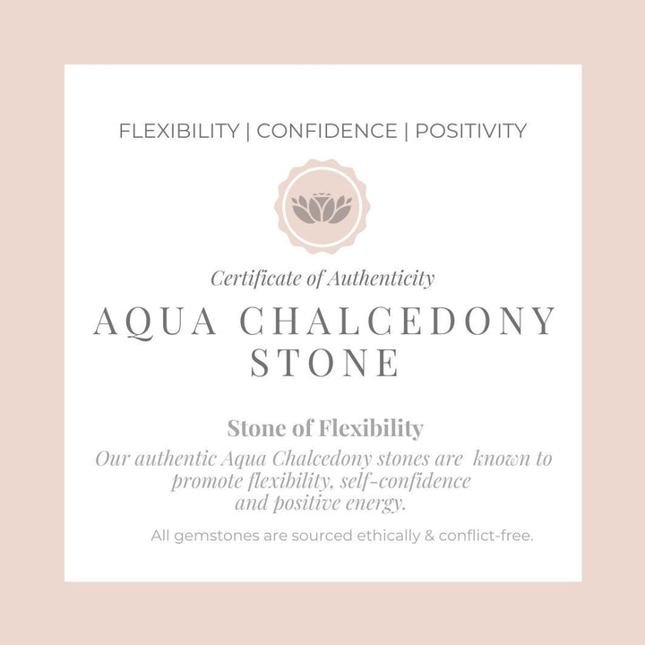 Aqua Chalcedony "Riley" Earrings certificate 