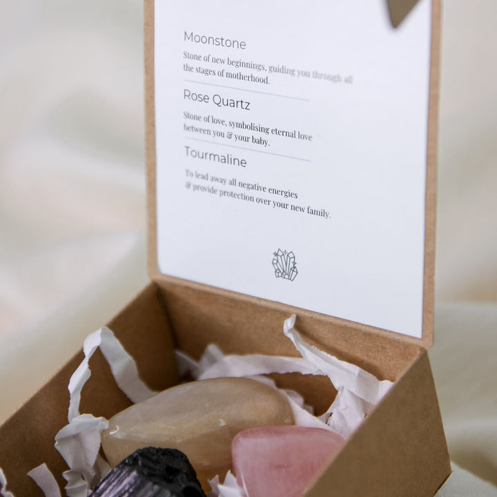 'New Mum' Tumble Stone Gift Box - Robyn Real Jewels