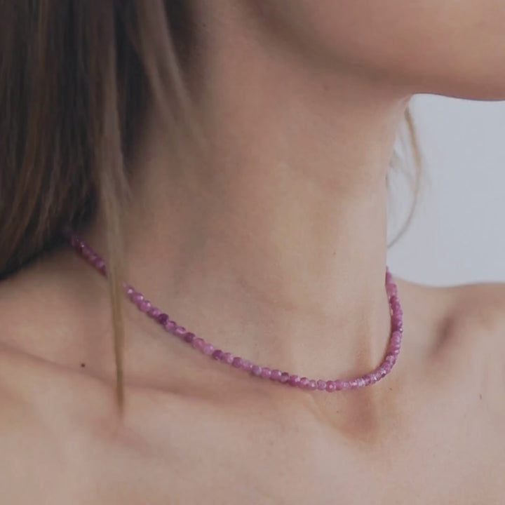 pink tourmaline necklace - robyn real jewels
