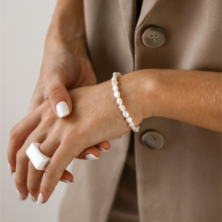 Delicate Pearl Nugget Bracelet - Robyn Real Jewels