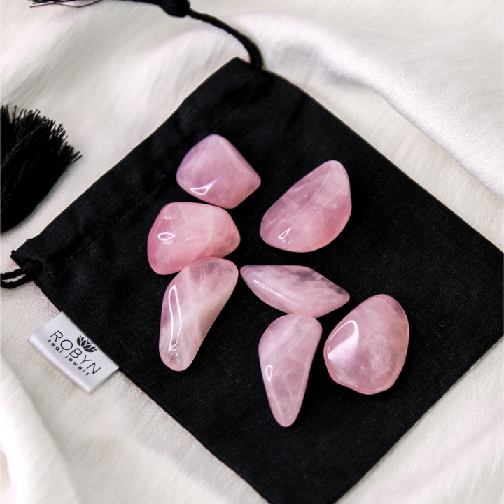 Rose Quartz Tumble Stone - Robyn Real Jewels