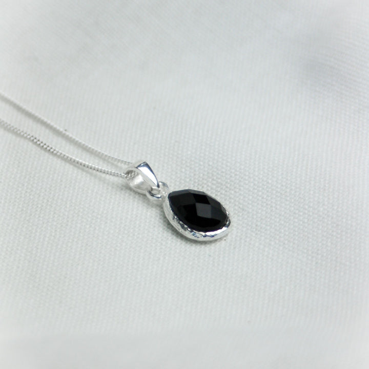 Black Onyx Stone Pendant Necklace - Robyn Real Jewels