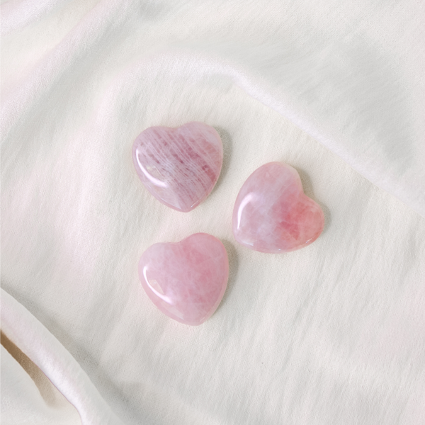 Rose Quartz Love Hearts Stone – Robyn Real Jewels | South Africa