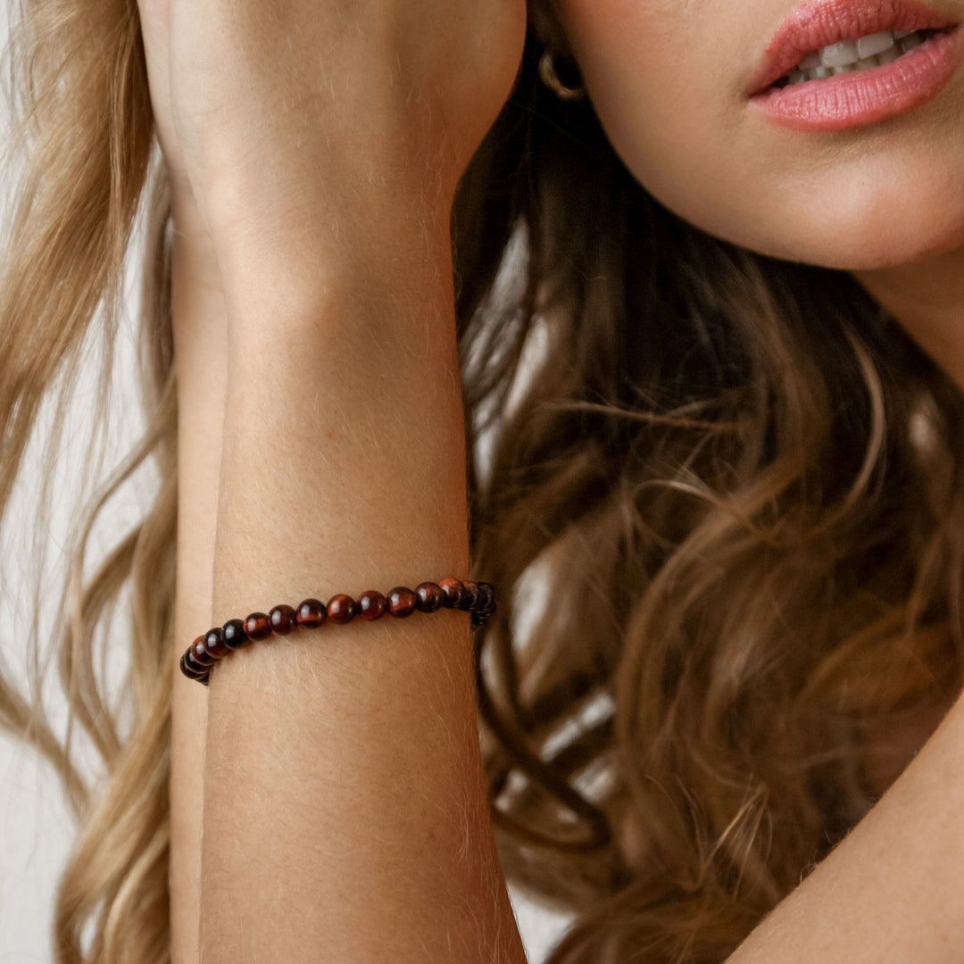 Red Tiger Eye "Safari" Bracelet - Robyn Real Jewels