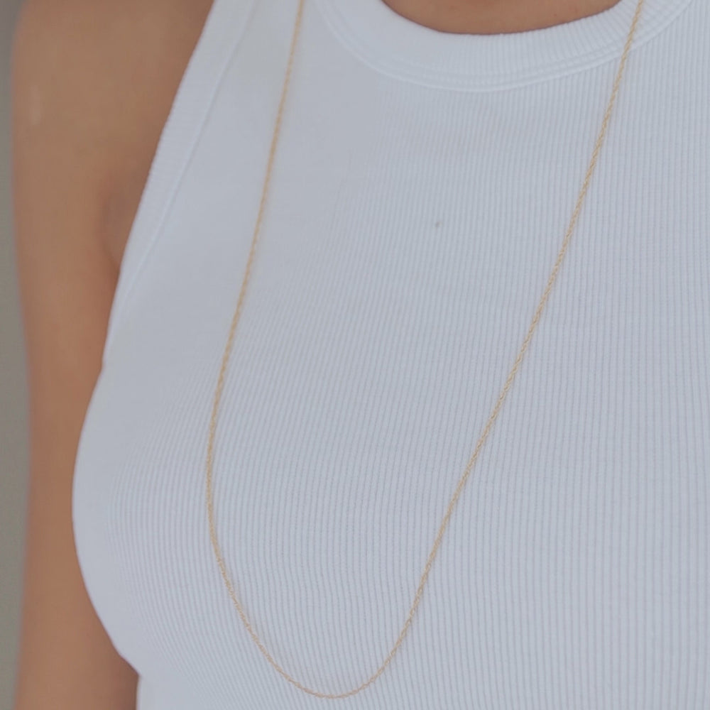 Long Rope Chain Necklace - Robyn Real Jewels