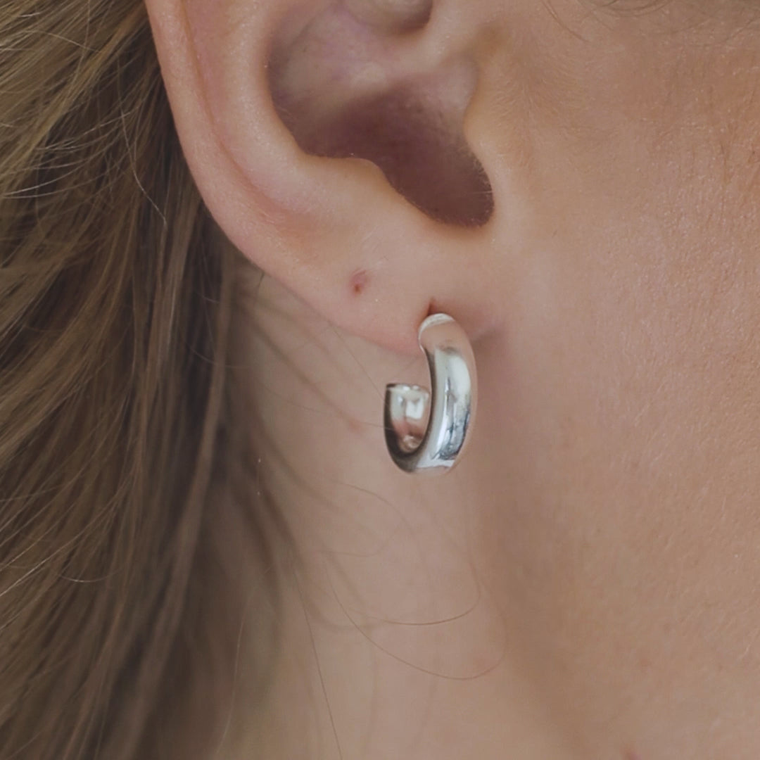 Tube Hoop Earrings - Robyn Real Jewels