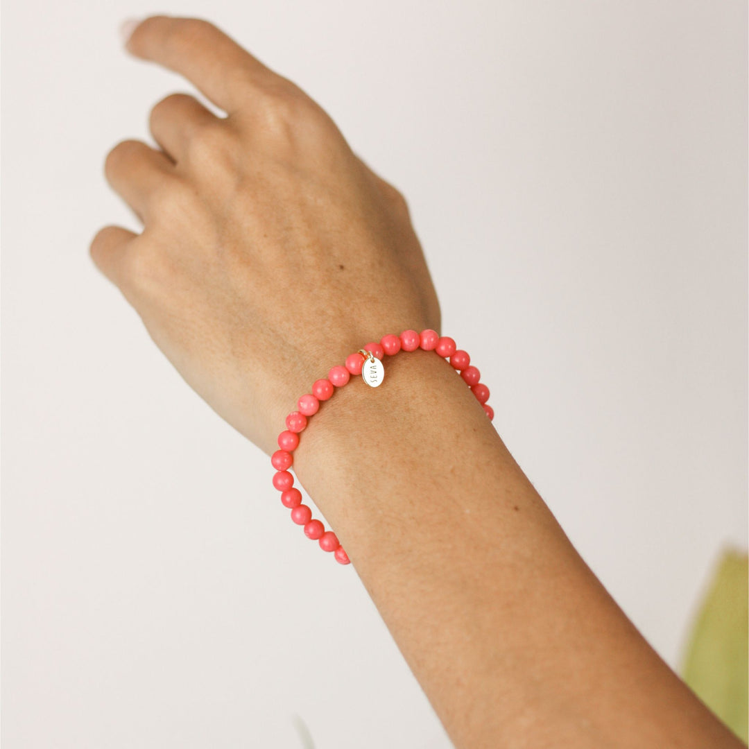 Pink Coral Bracelet - Robyn Real Jewels