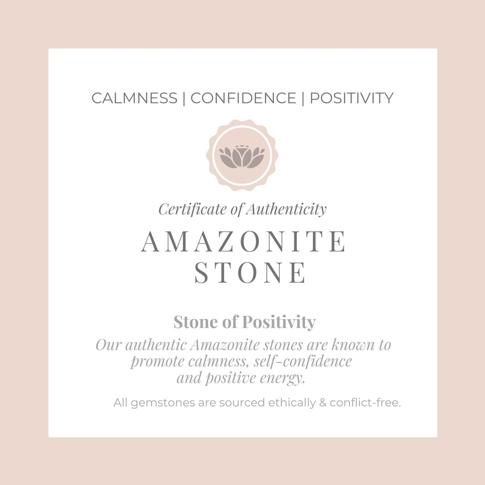 Amazonite "Gemma" Ring certificate