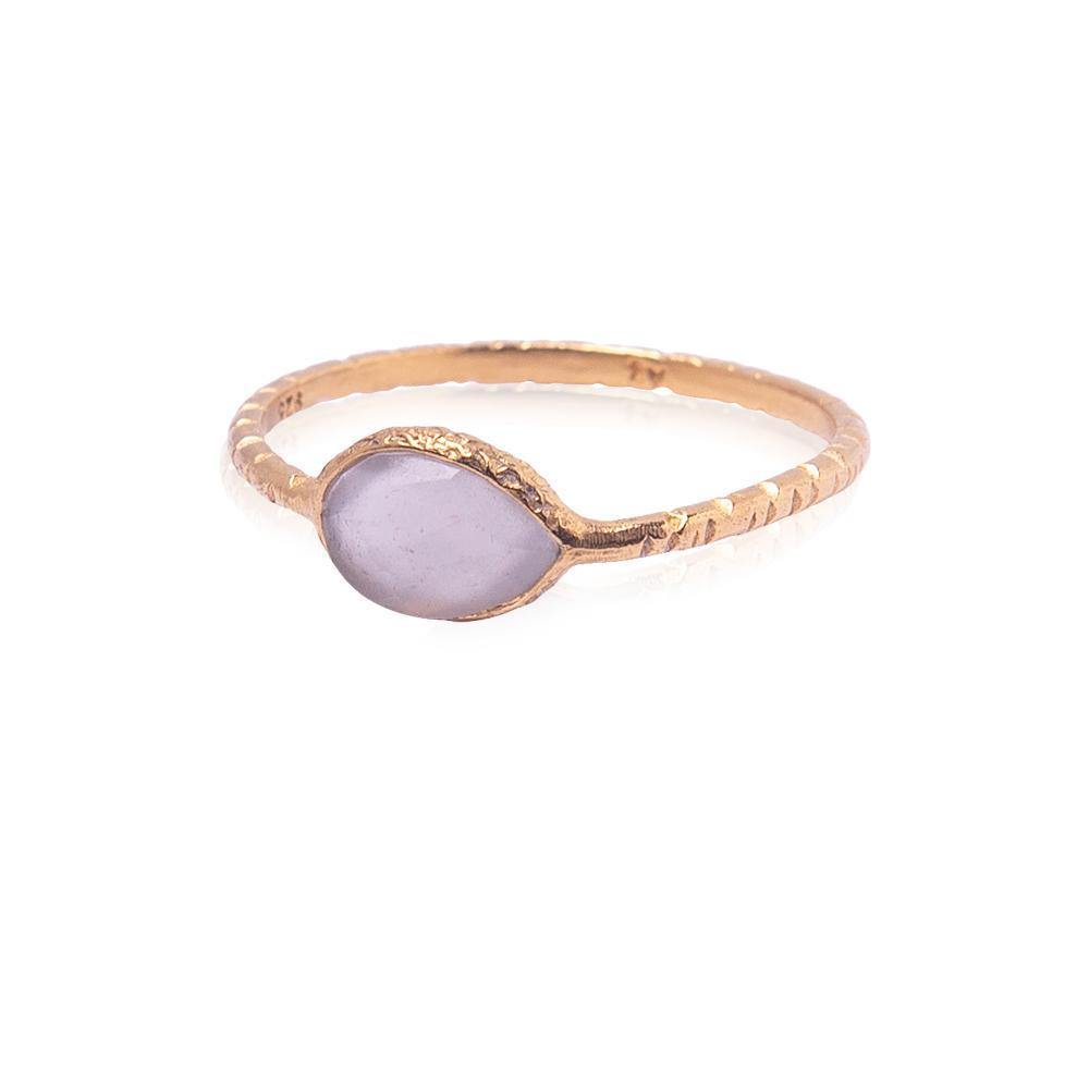 Grey Moonstone "Ava" Ring - Robyn Real Jewels