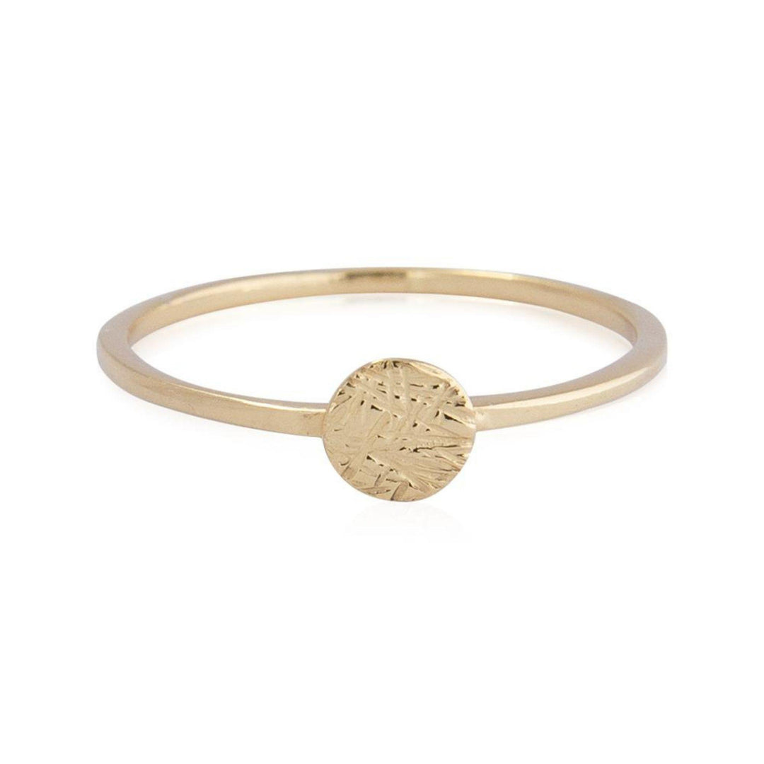 Simple Hammered Disc Ring - Robyn Real Jewels