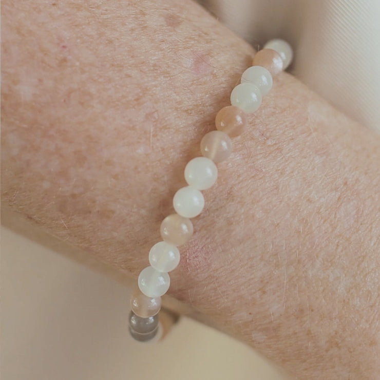 Mixed Moonstone Safari Bracelet | Natural Stone | Robyn Real