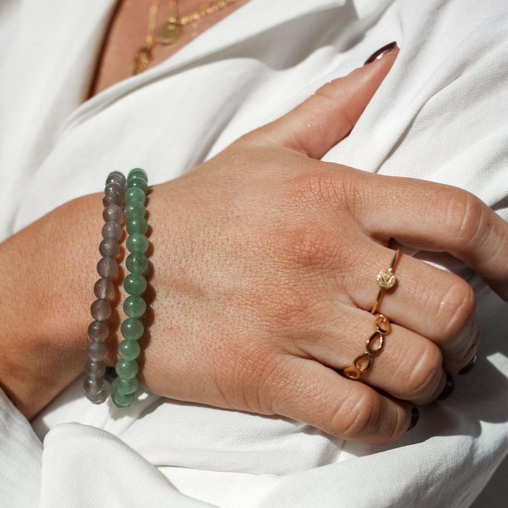 Grey Agate Stone Bracelet - Robyn Real Jewels