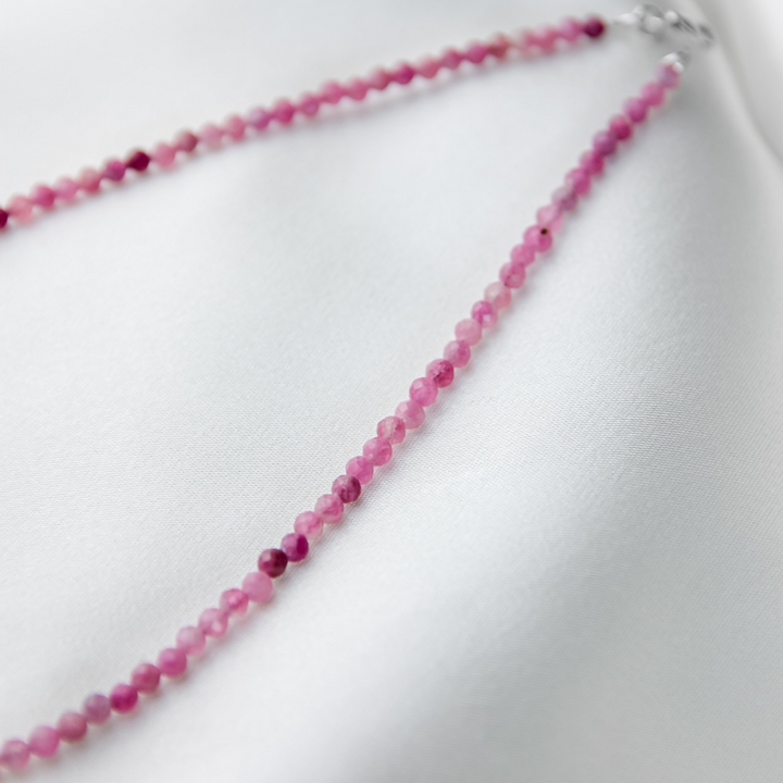 pink tourmaline necklace - robyn real jewels 
