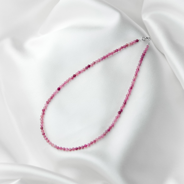 pink tourmaline necklace - robyn real jewels 